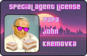 Licencja specjalnego agenta papież, papaj, wado vice
