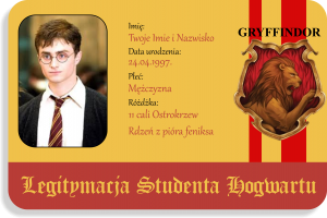 Legitymacja Studenta Hogwartu